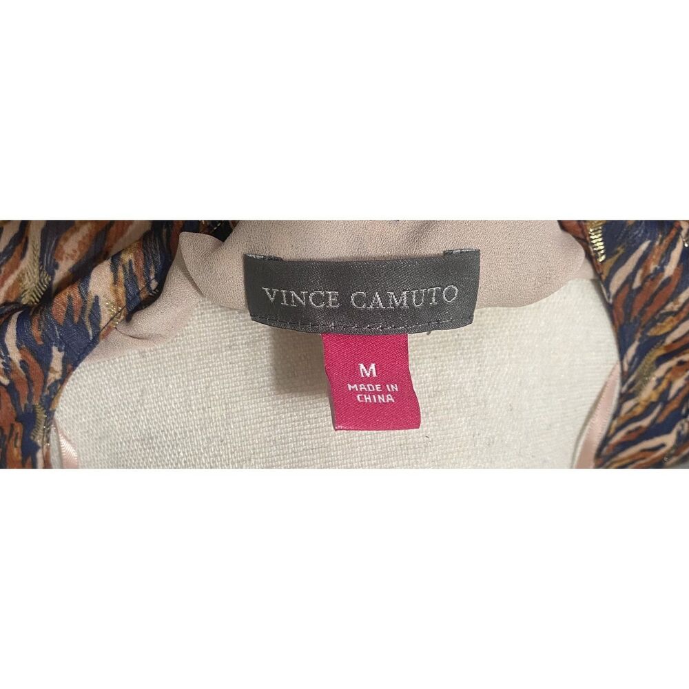 Vince Camuto Split Neck Long Sleeve Dress Size 10 - Picture 3 of 3